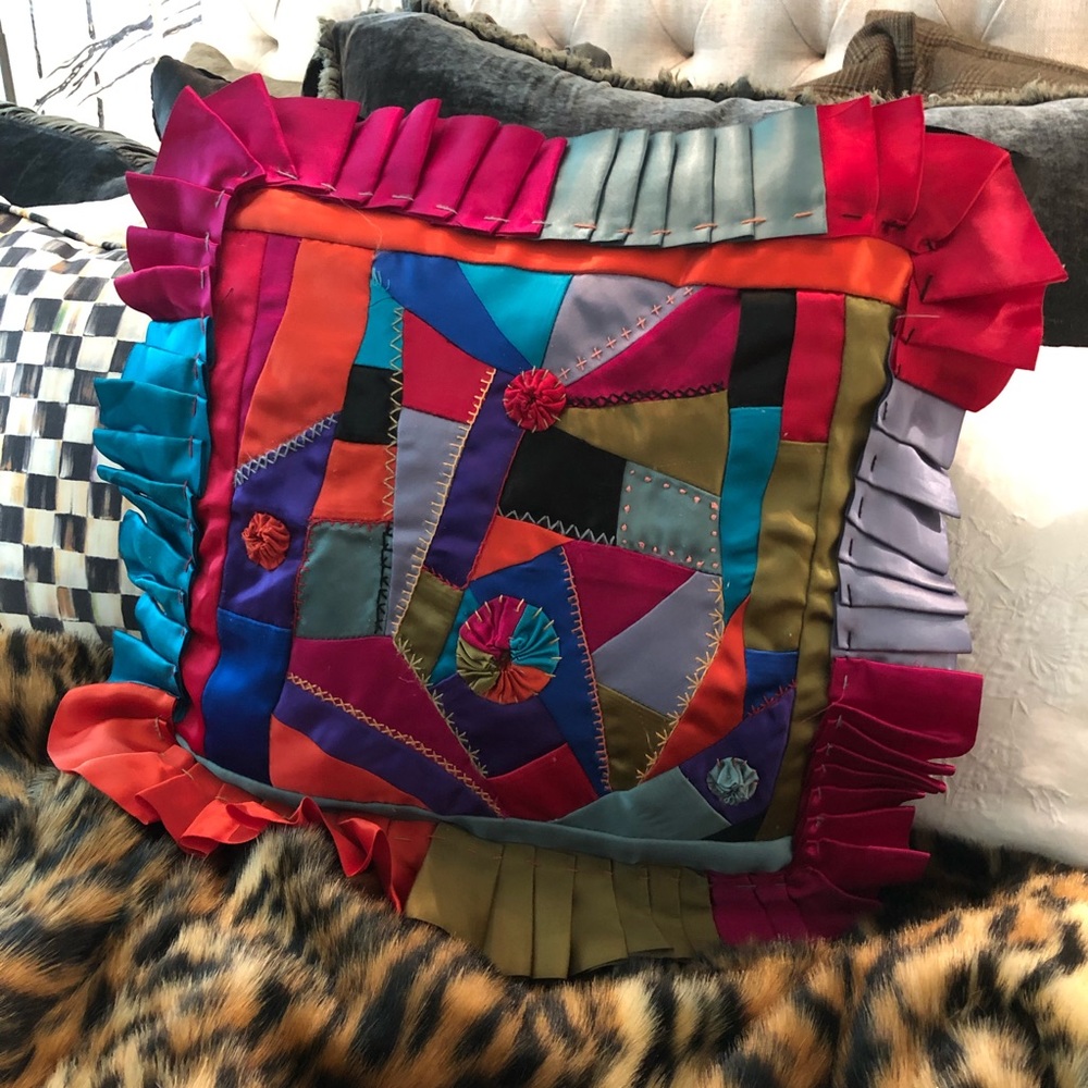 Mackenzie-Childs Crazy Quilt Pillow